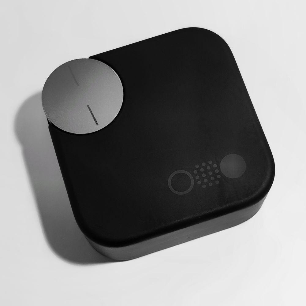 Black wireless earbuds with case